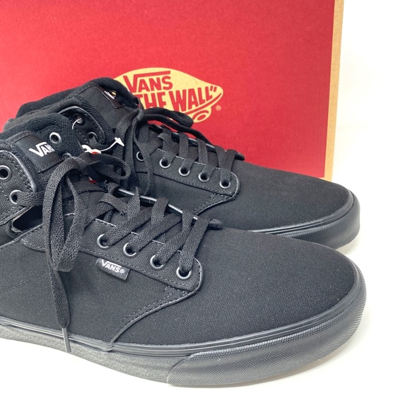 VANS Atwood Hi Canvas Black Shoes Men's High Top Sneakers Skate Size VN0A38BV186 - Picture 3 of 9